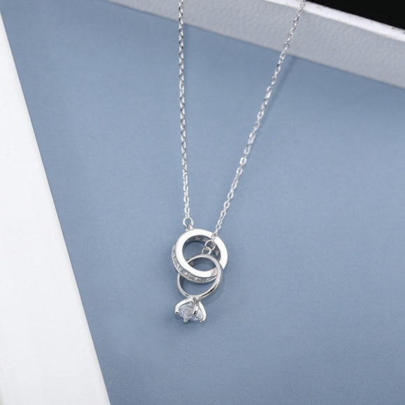 14k gold diamond ring necklace - Picture 5 of 16